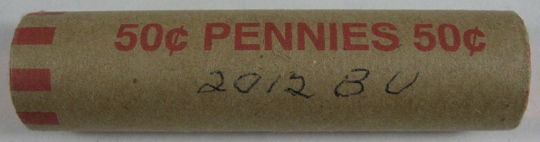 2012 P Lincoln Penny Uncirculated Bank Roll
