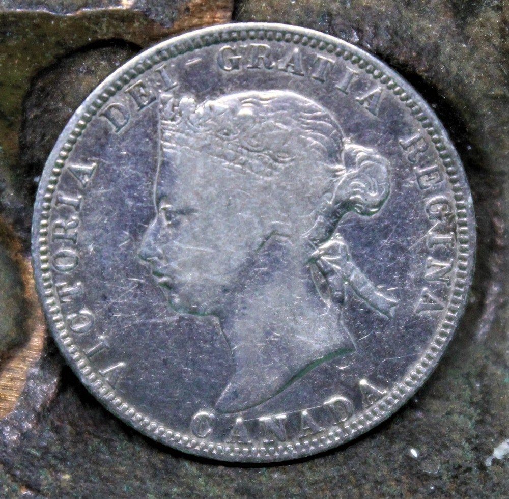 1870 Canada 25 Cents Silver