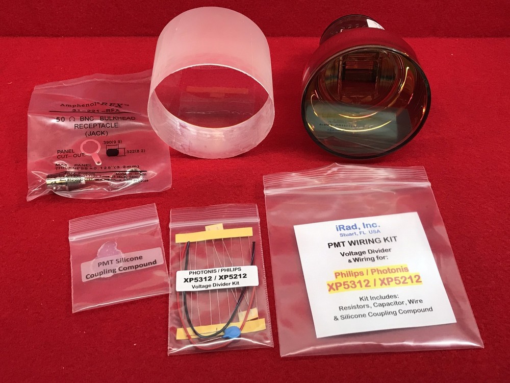 3" Scintillation Detector BASIC KIT Includes PMT Scintillator Electronics & BNC