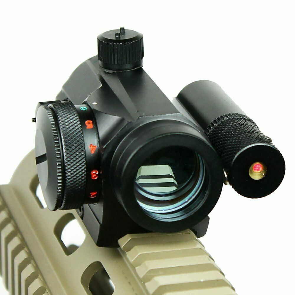 Reflex Green / Red Dot Sight Scope & Laser Sight Combo with Rail Mount
