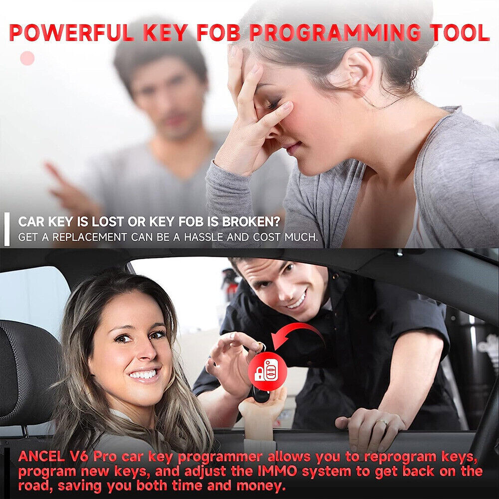 ANCEL V6 PRO+ All System Bidirectional OBD2 Scanner Diagnostic Key Programming