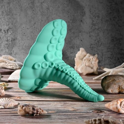 Evolved Tentacle Silicone Remote Controlled Grinder Vibrator - Teal