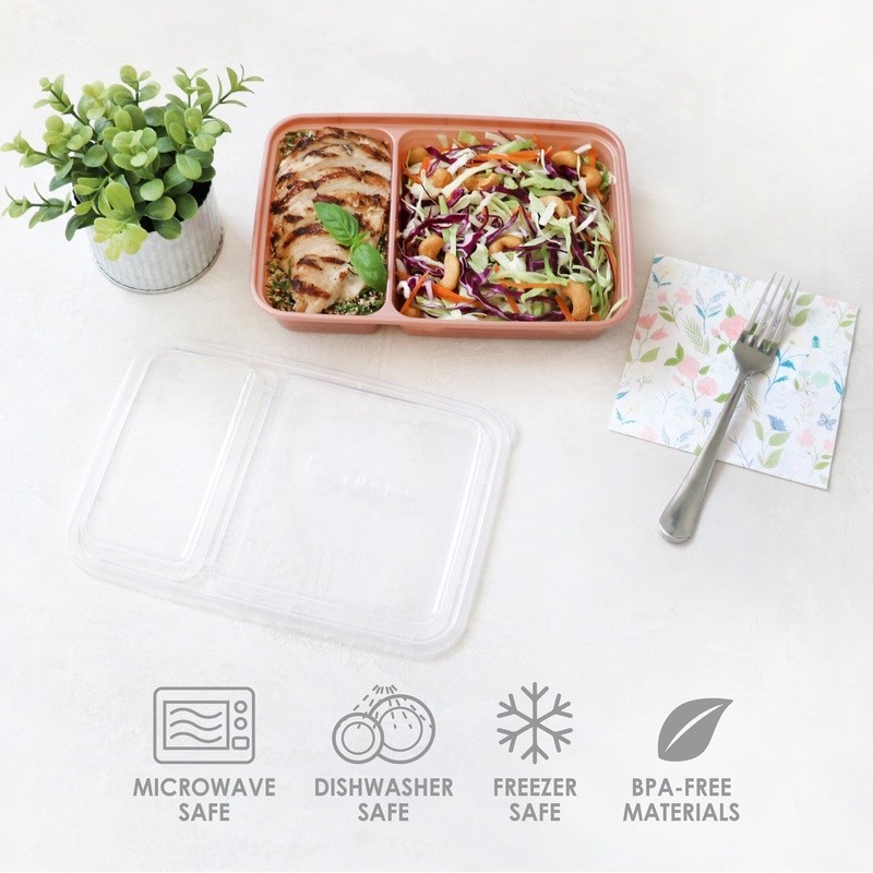 20PC Reusable Meal Prep Containers Stackable BPA Free Microwave Freezer Safe