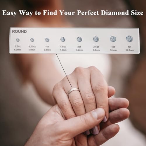 Diamond Sizer Shape Guide Size Kit – Engagement Ring Diamond Size and Shape