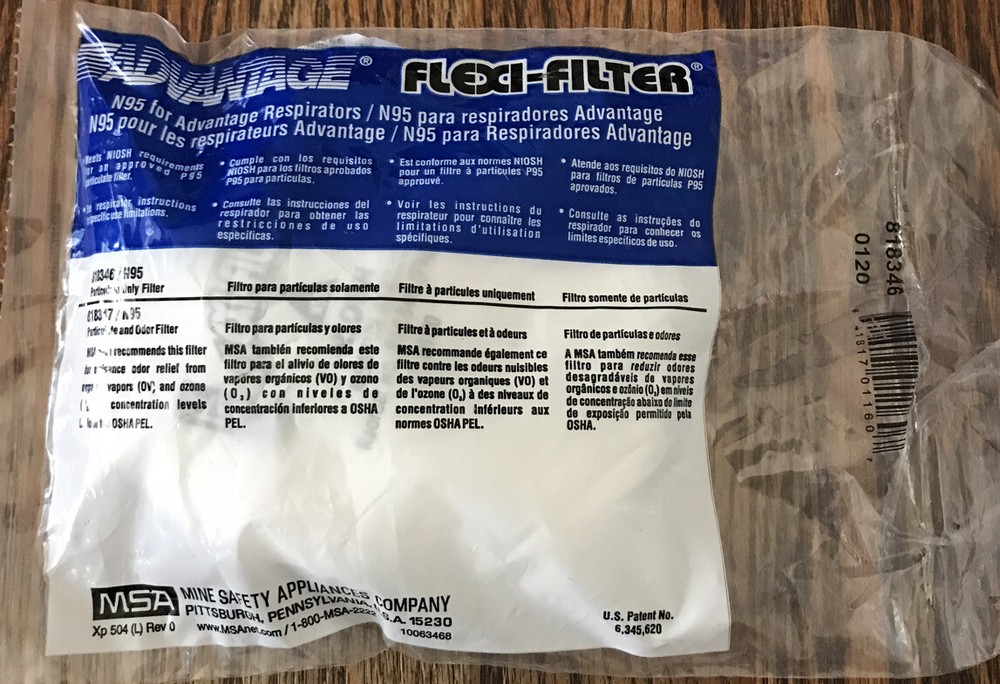 MSA Advantage 818346 Filter 2PK - 2 Pack New MSA Advantage 818326 Filter New