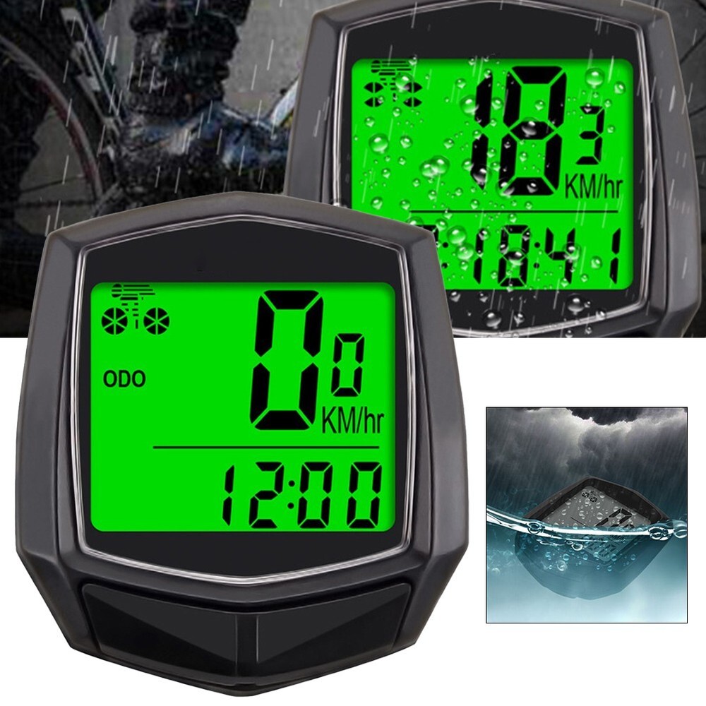 Bicycle With Backlit Waterproof Odometer Speedometer Wired Speedometer