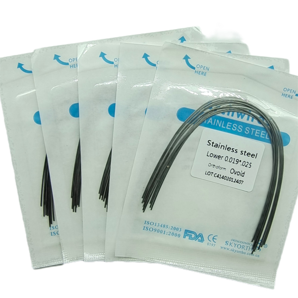10pcs Dental Orthodontic Arch Wire Stainless Steel Rectangular