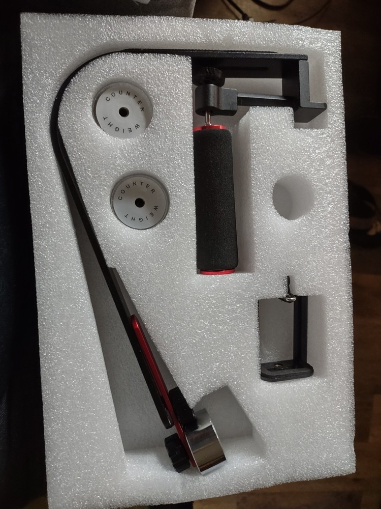 Professional stabilizer for use with action cameras