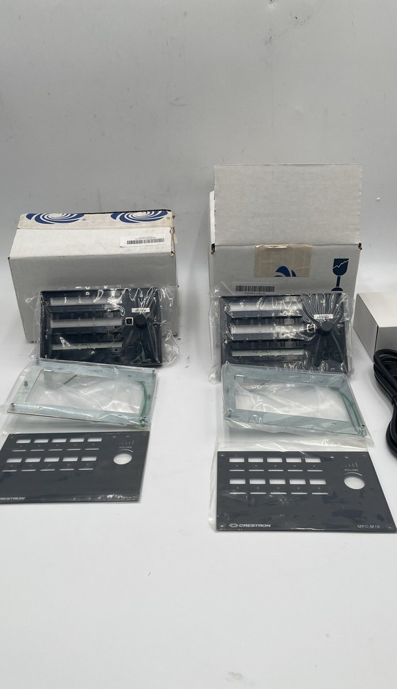 Crestron MPC-M10 + MP-B10 Media Controller & Button Panel Lot Of 2