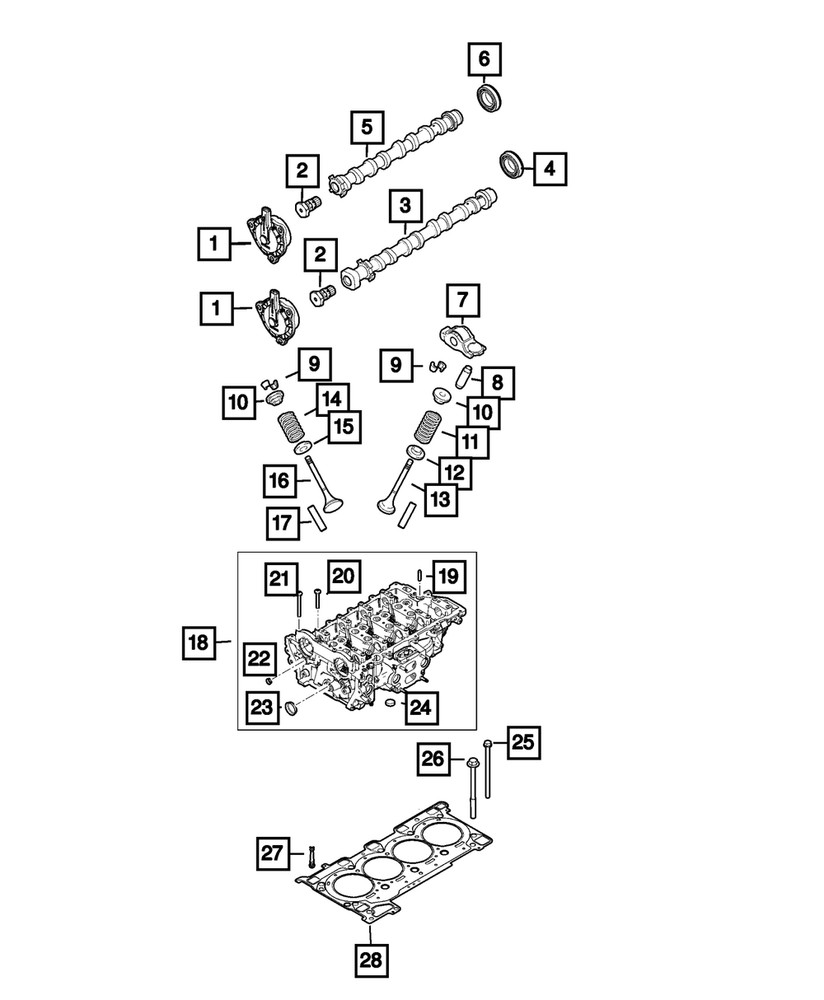 Genuine Mopar Hex Flange Head Bolt 6104212AA