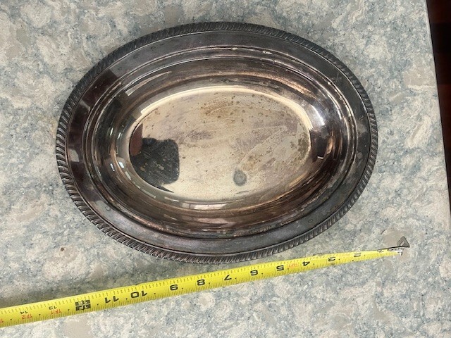 Silver Plated  Oval Bowl