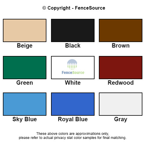 5 ft High Brown Wave Slat™ Single Wall Privacy Chain Link Fence Slats