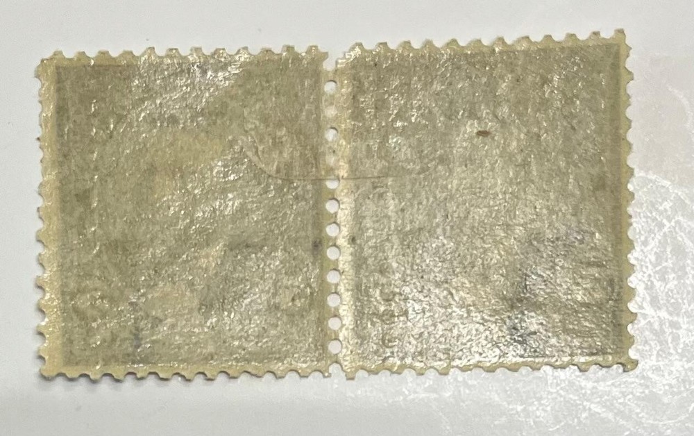 US Postage Scott #281 pair 5-cent mint Grant centered bright prev hinged