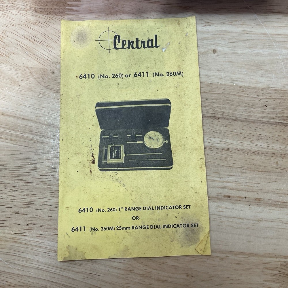 CENTRAL TOOLS Dial Indicator Set