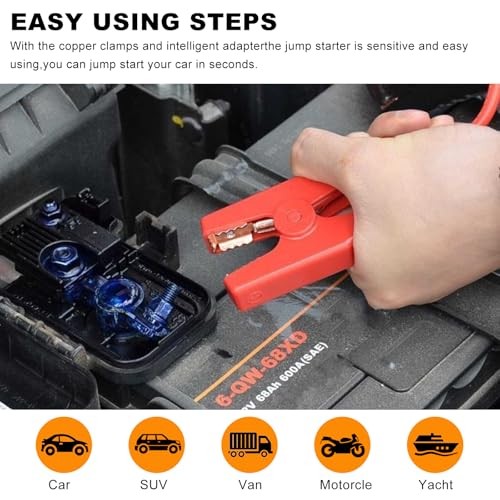 EC-5 Replacement Car Portable Battery Jump Starter Smart Cable, Protective Car