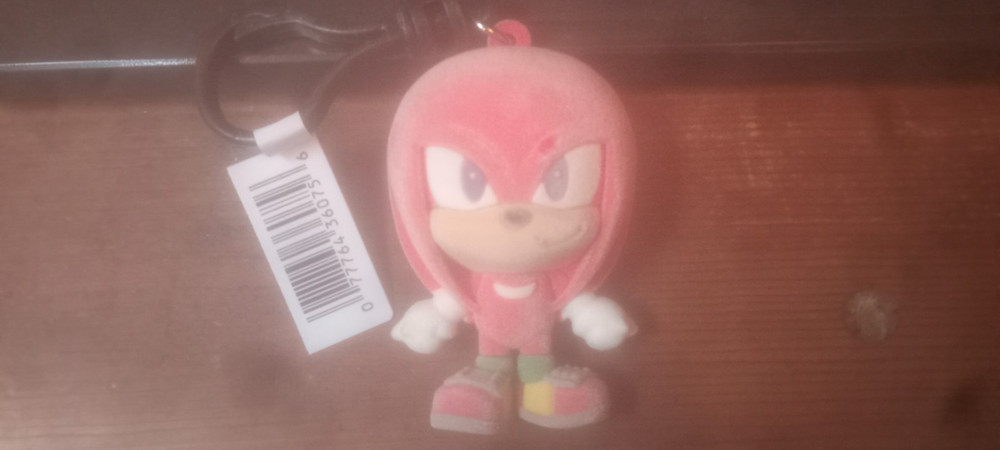 Sonic the Hedgehog Series 5 Flocked Figural Bag Clip 3 Inch Knuckles