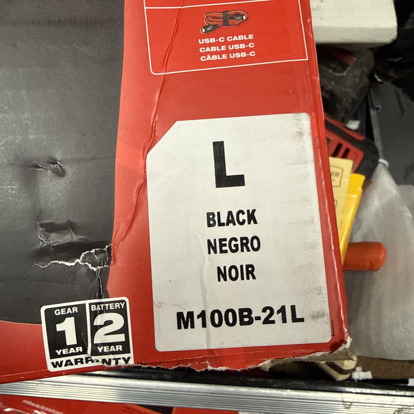 Milwaukee M100B-21L - M12 12V Durable Li-Ion Heated TOUGHSHELL Jacket - Large