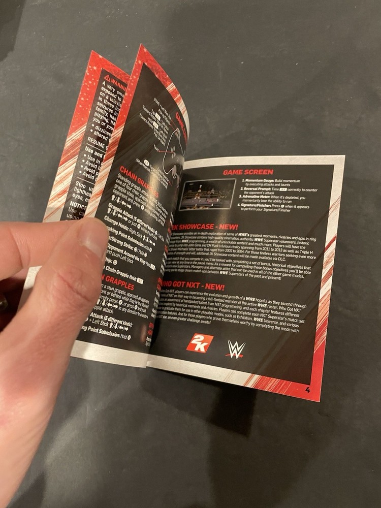 wwe 2k15 ps3 Manual Only