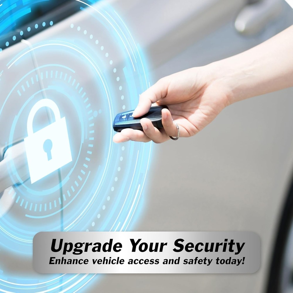 Keyless Entry Car Kit: 2 Remotes, 4 Actuators, Trunk Release, Visual Flash