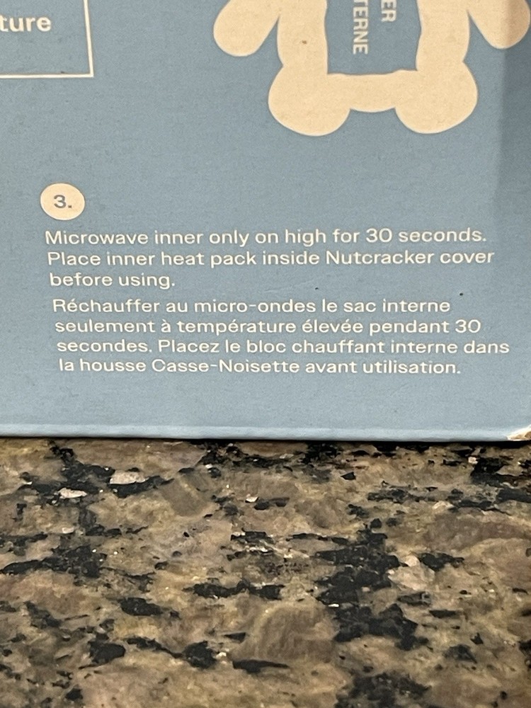 Plush Nutcracker Pillow With Removable Heat Pack. 12In Super Soft.
