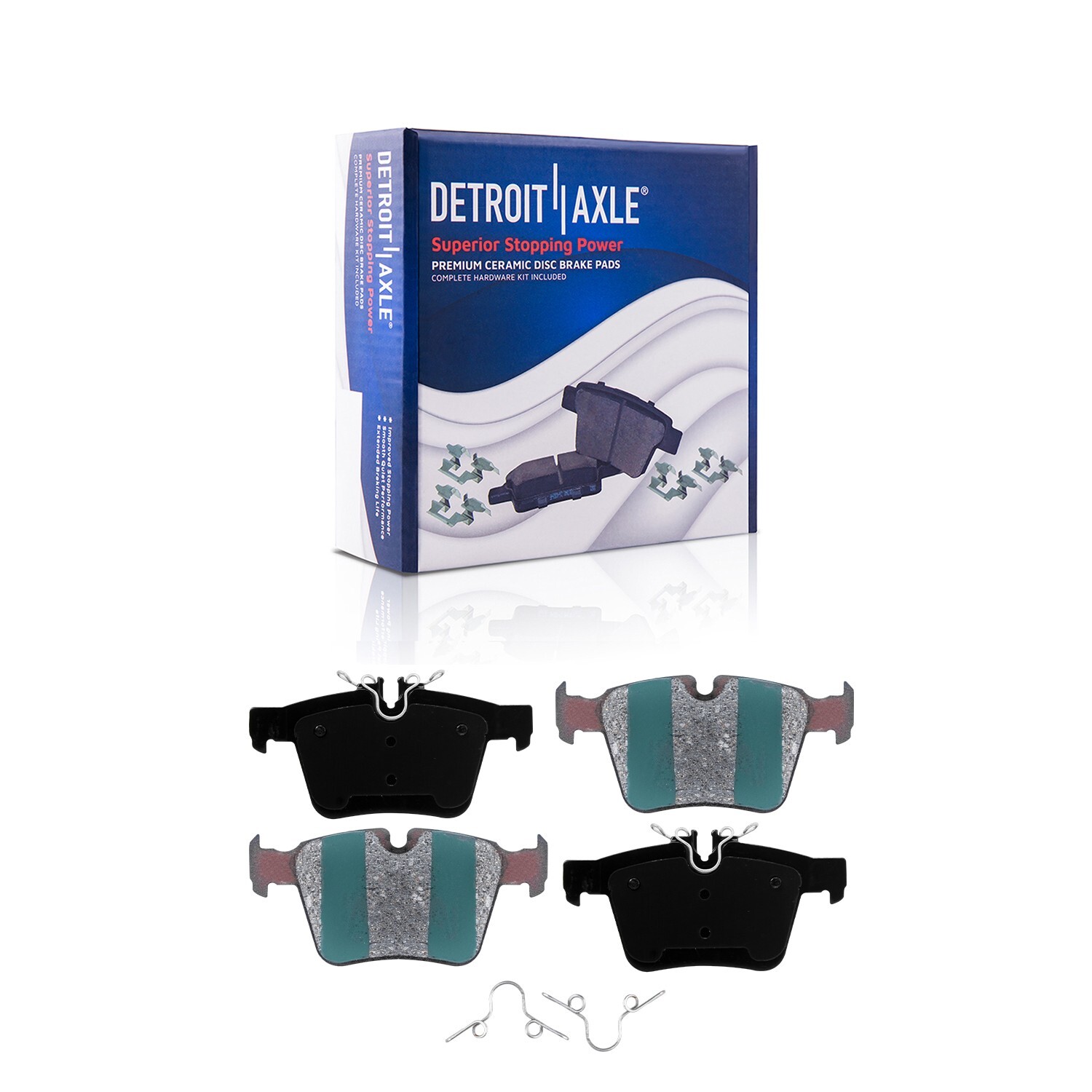 Front & Rear Drilled Rotors Ceramic Brake Pads for 2015-2021 Mercedes-Benz C350E