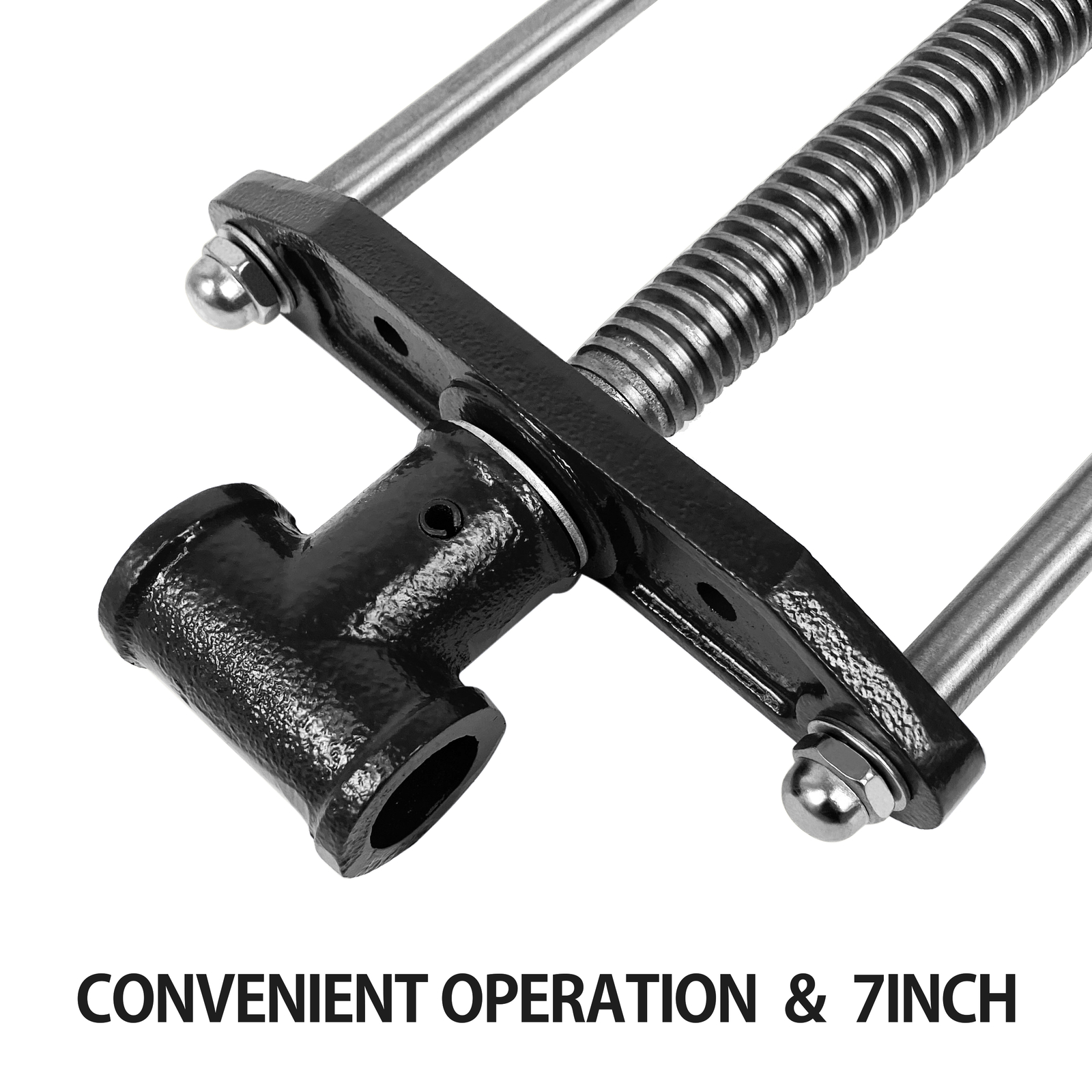 HFS(R) 7 Inch Woodworking Bench Vise, Heavy Duty Front Screw Vise