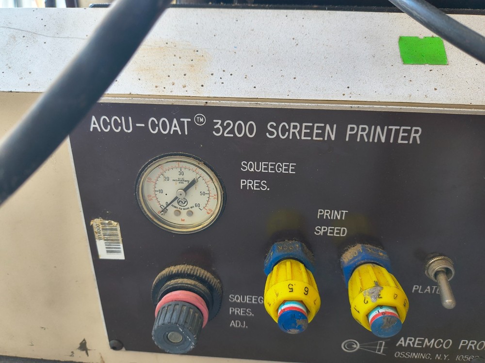 Used ACCU-COAT 3200 Screen Printer Good Condition