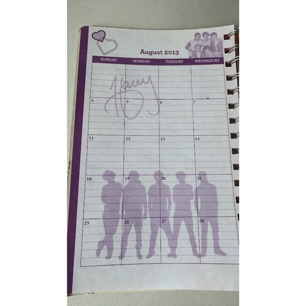 One Direction Spiral Bound Agenda Planner Journal 2013-2014