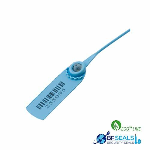 Plastic Seal PULL TIGHT 200 pcs, Barcode,Numbered, Blue Color, 15 3/4"