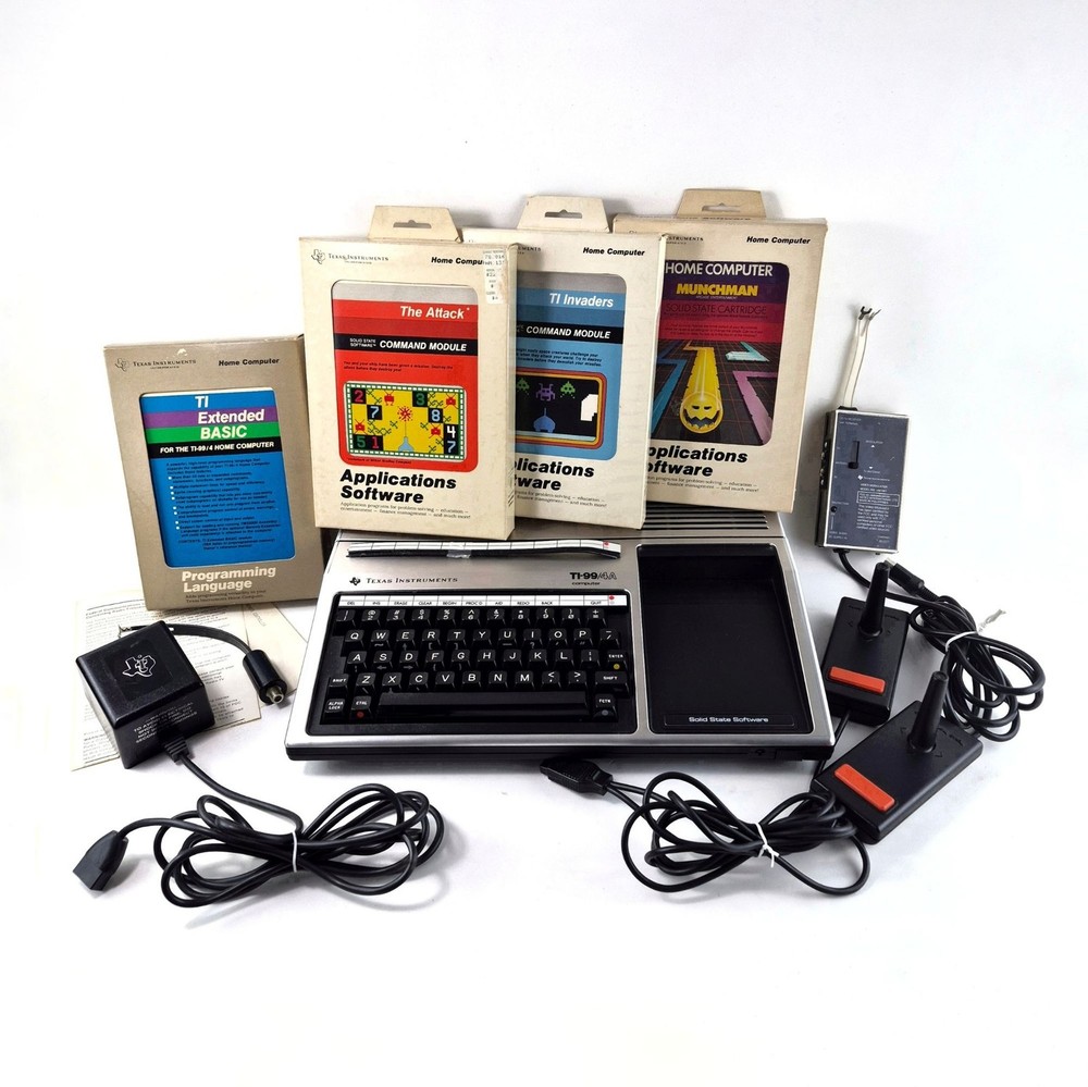 Texas Instruments TI-99/4A Home Computer System Bundle - Tested and Working!