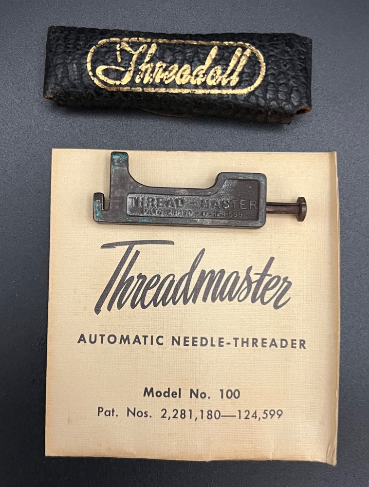RARE Vintage Threadmaster and Threadall Automatic Needle-Threader Set