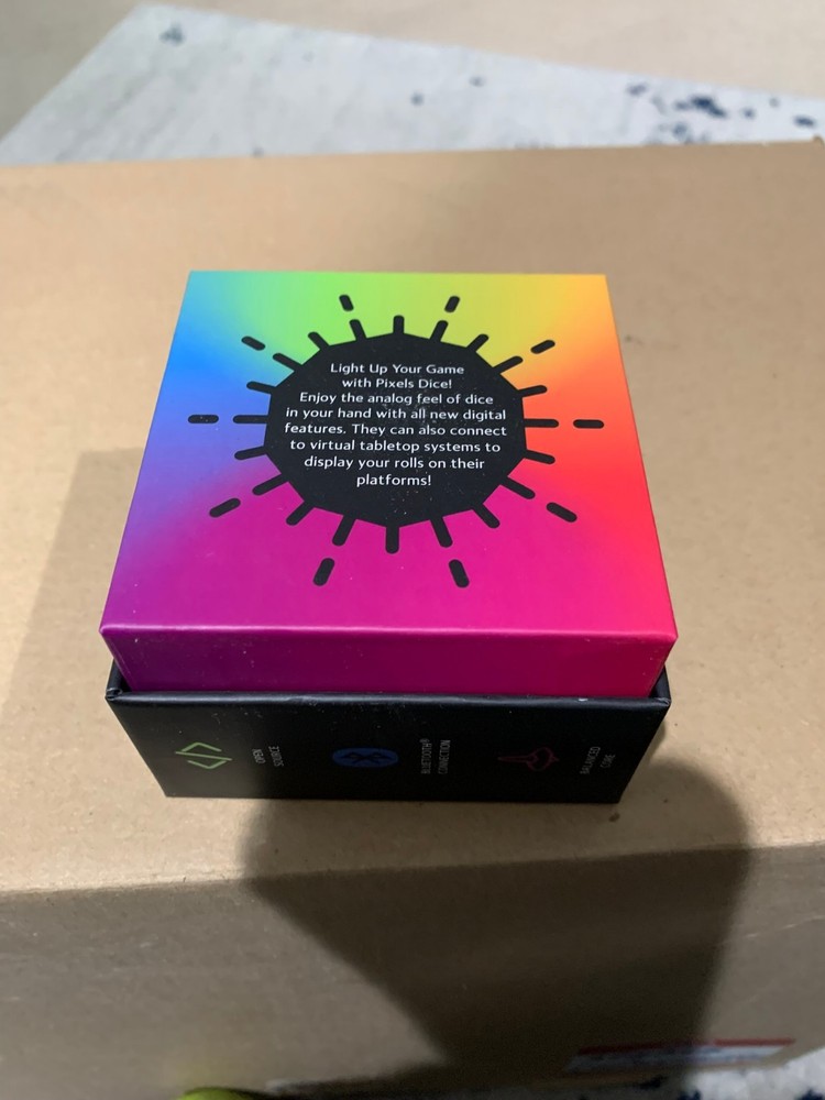 Electronic Dice - D20 (Midnight Galaxy) - RGB Polyhedral Dice, App-Controlled...