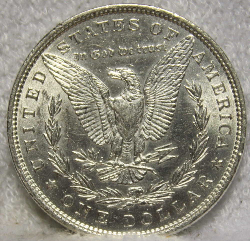 1879 uncirculated morgan silver dollar