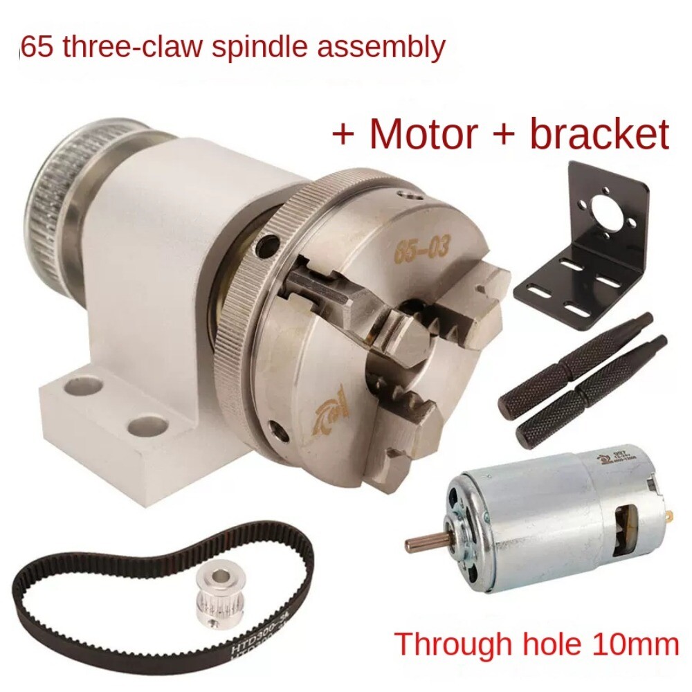 50/65/80 Chuck Spindle Assembly, Self-made Mini Lathe, Buddha Bead Machine