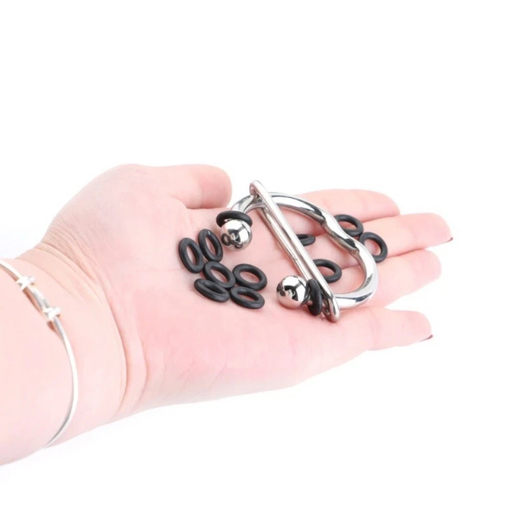 Stainless Steel Penis Stretcher Balls Enhancer Delay Ejaculation Training Ring