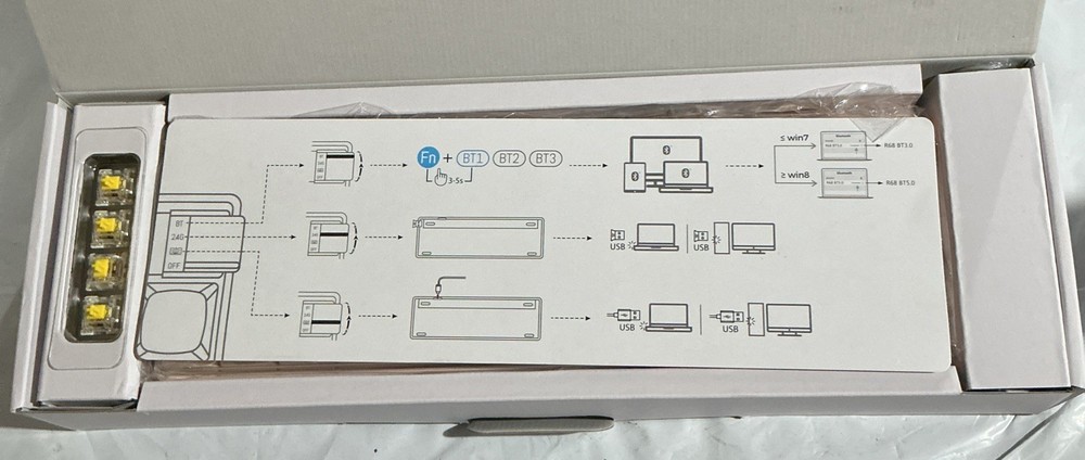 ProtoArc Royalaxe Three Mode Mechanical Gaming Keyboard R68
