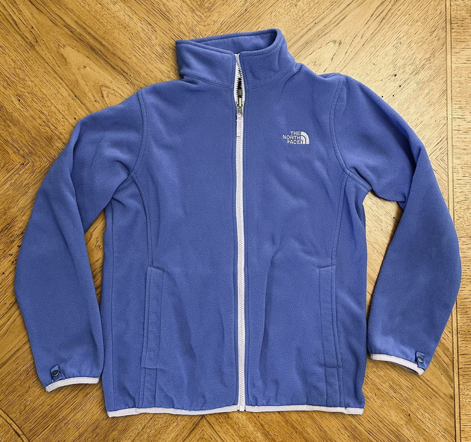 The North Face Jacket Girls Large Purple Grape Fleece Full Zip Outdoor Coat