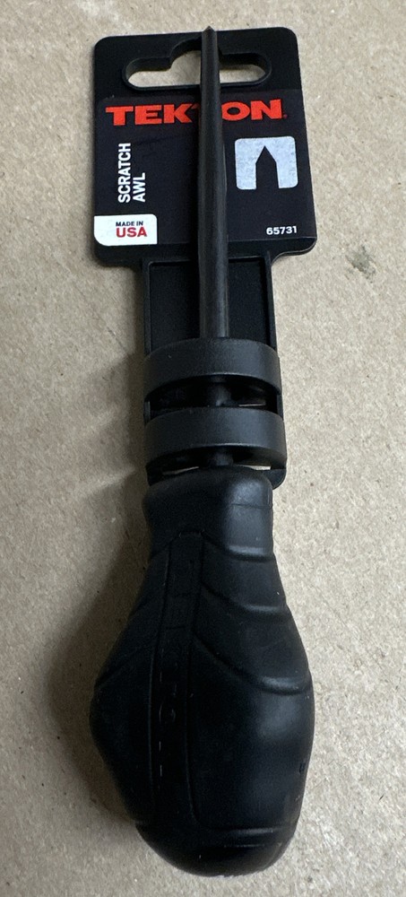 Tekton Scratch Awl, Rubber Handle, Model 65731