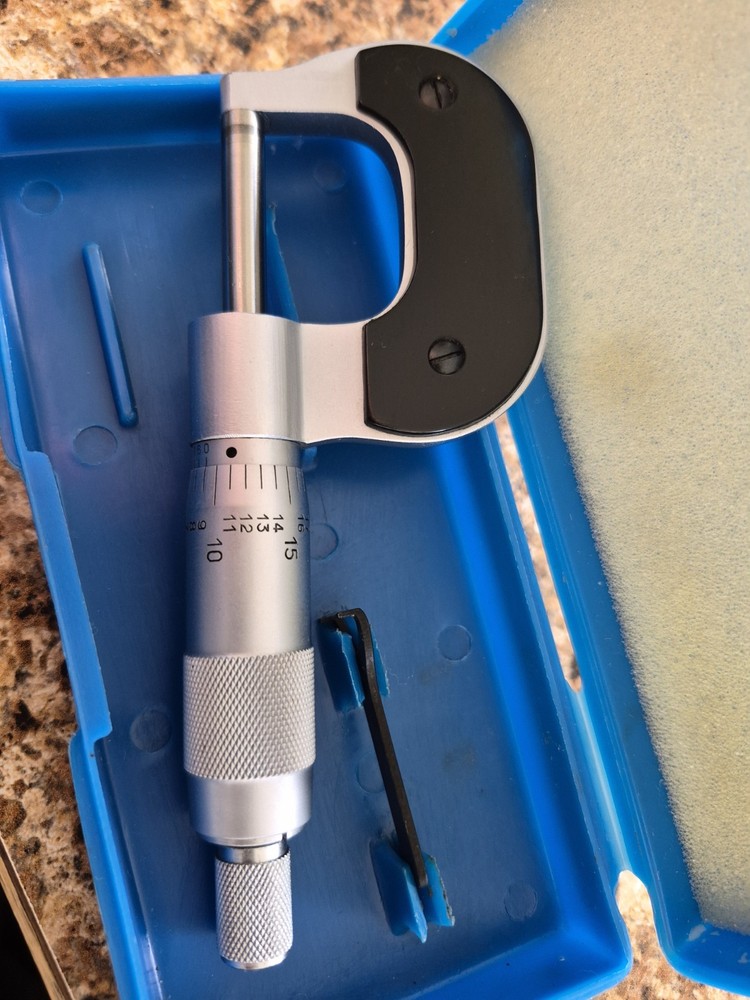 0-1" Digits (.0001") Outside Micrometer with Case