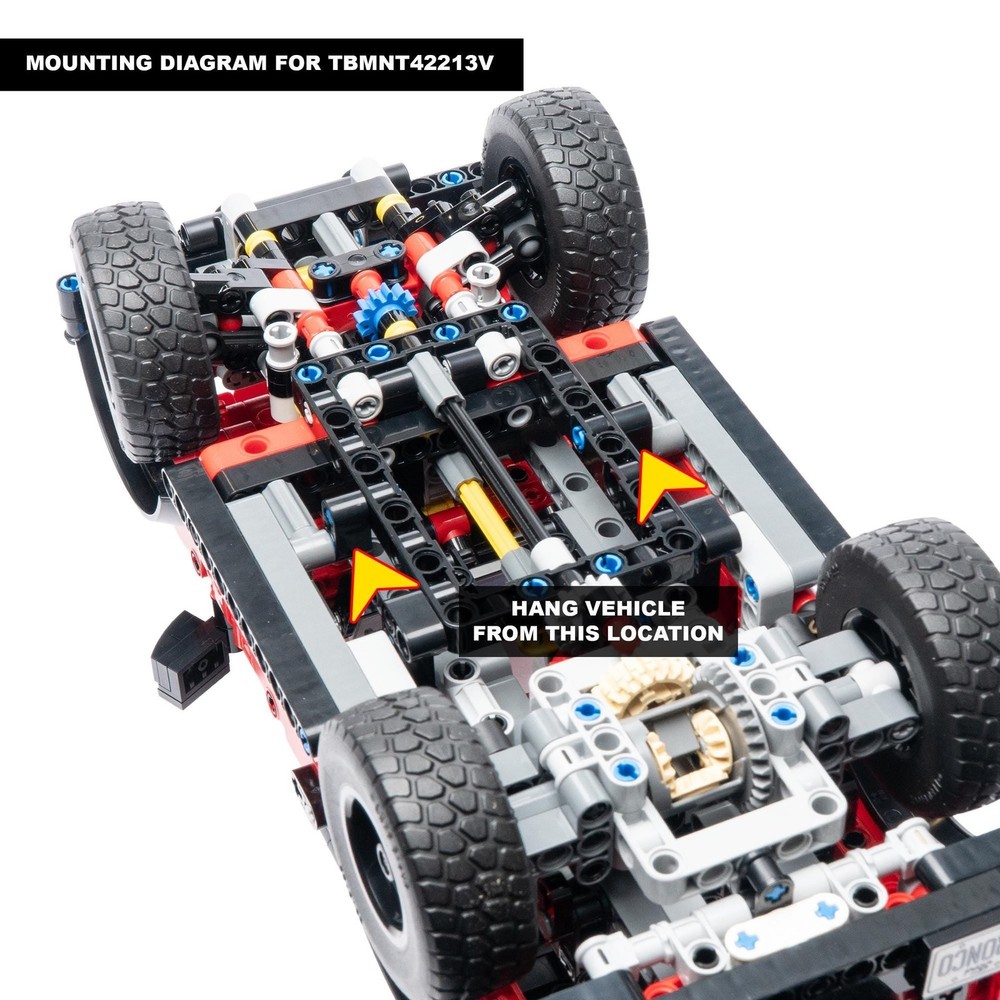 Vertical Wall Mount for LEGO Technic Ford Bronco SUV-42213