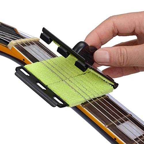 Guitar String Cleaner Clean Fretboard Cloth Tool Scrubber for 2pack Green