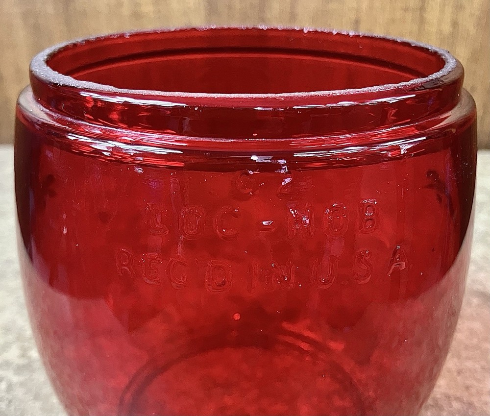 Bright Red Dietz D-Lite Globe for Lanterns