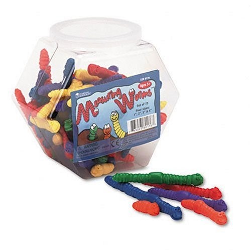 Learning Resources LER0176 Measuring Worms 72 pcs Multi-Color