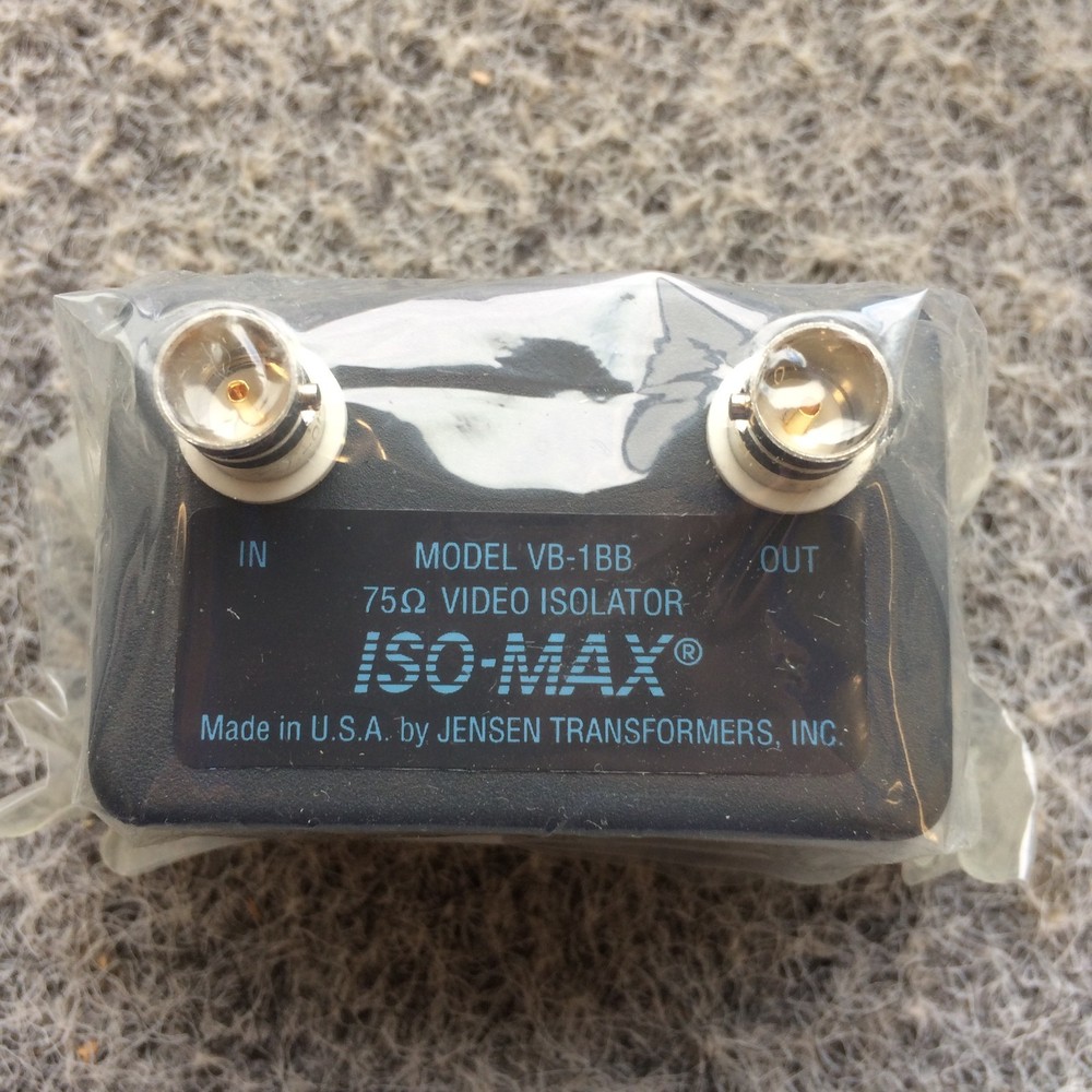 Jensen Transformers VB-1BB ISO-MAX Composite Video Isolator w/BNC Connectors