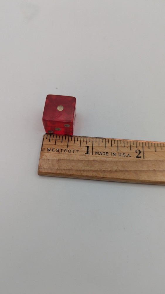 Vintage Cherry Translucent Bakelite Dice