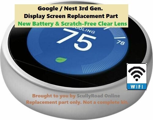 Google Nest 3rd Generation Learning Stainless Steel Thermostat: REPLACEMENT PART