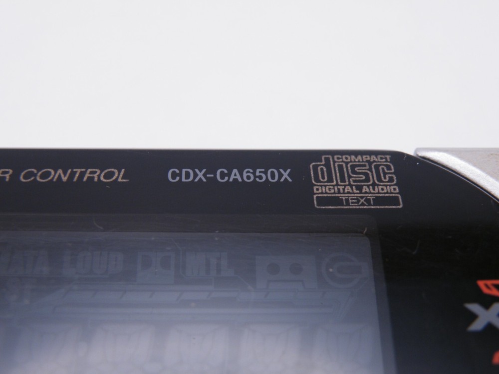 SONY CDX-CA650X Stereo Faceplate TESTED