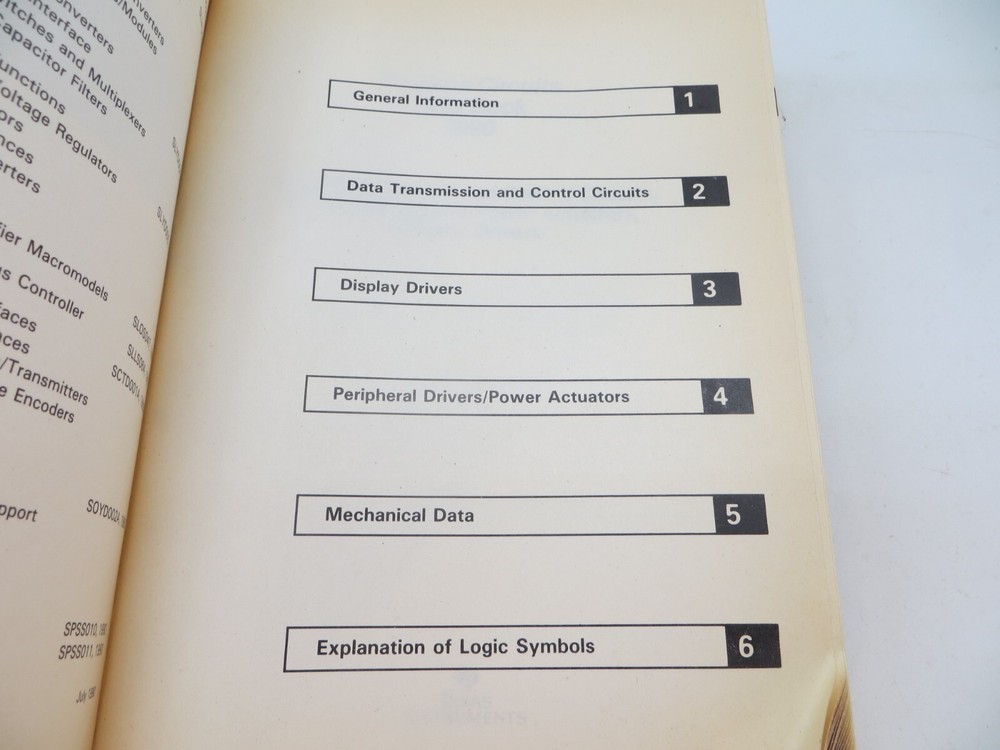 Texas Instruments Interface Circuits 1990 Data Book vintage tech book