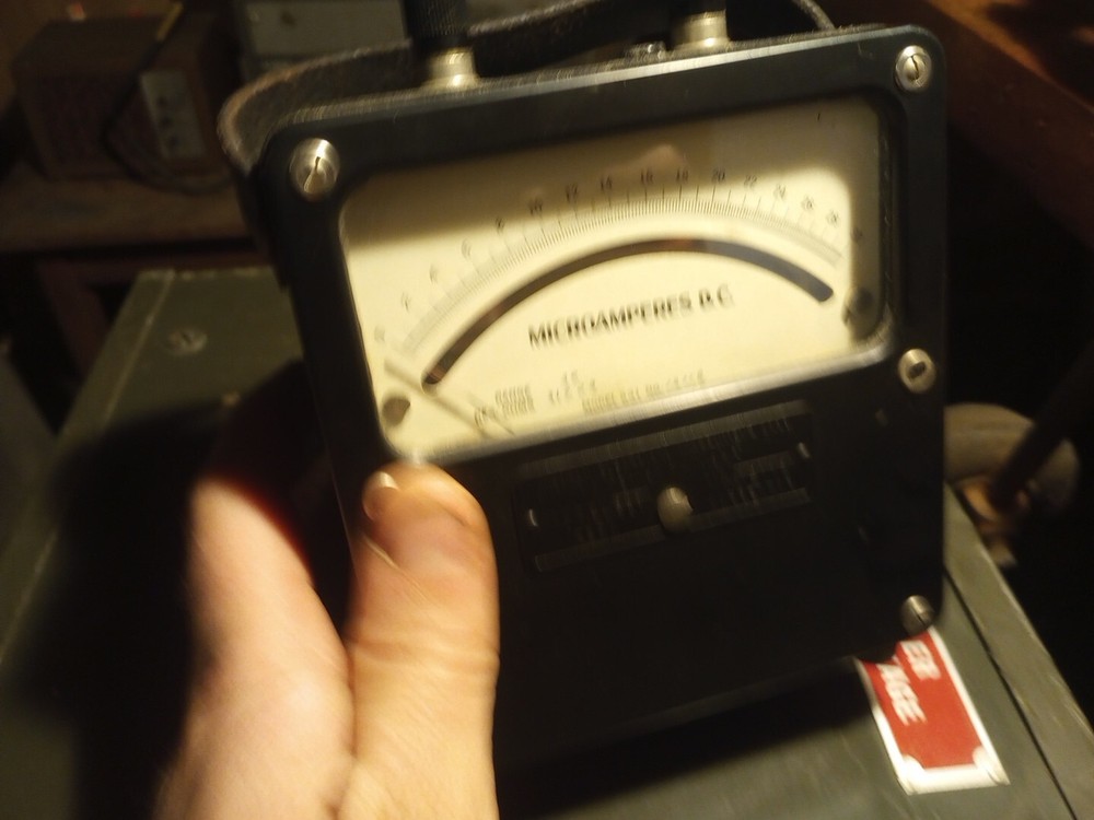 Vintage Microamperes Meter Nice