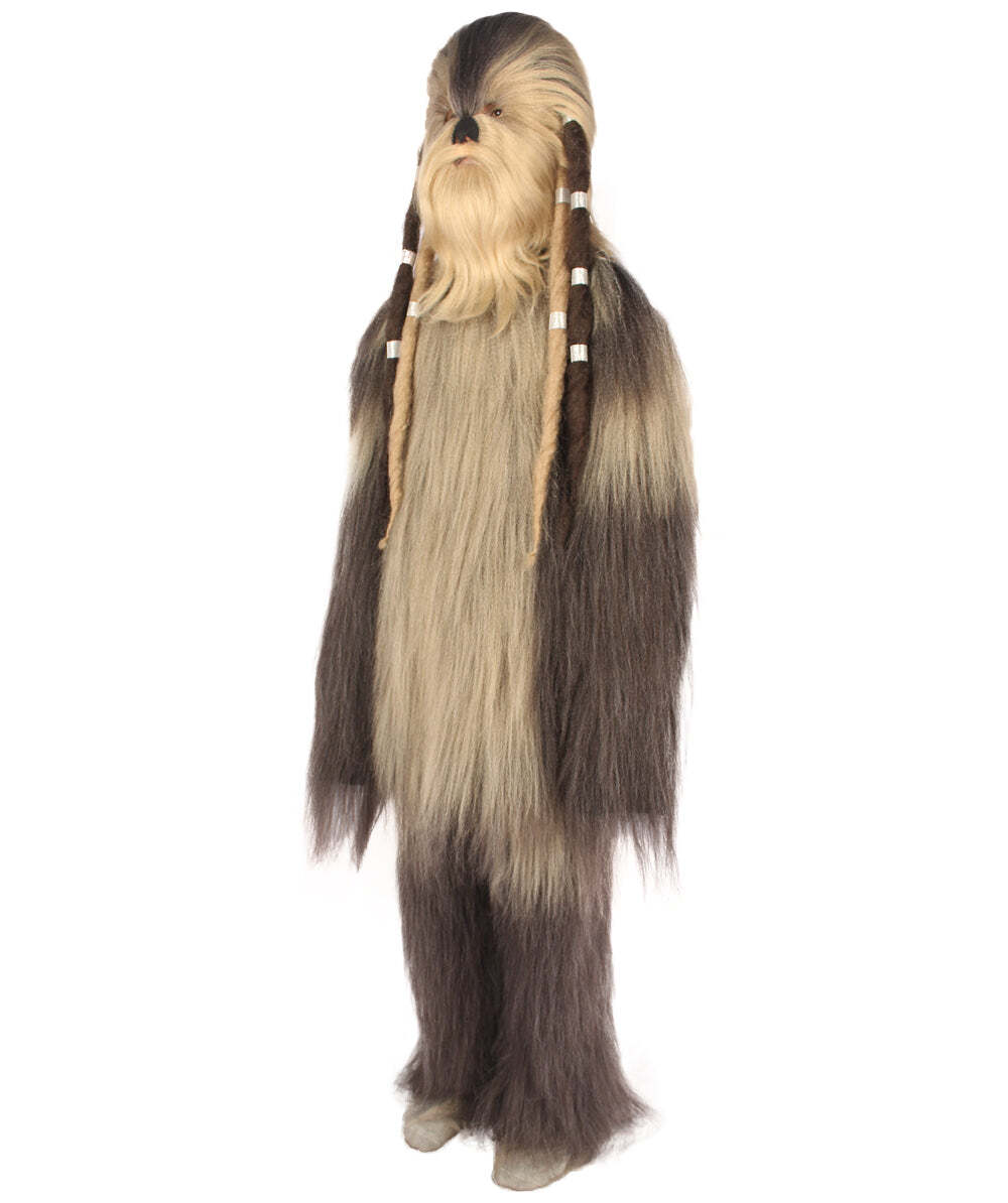 Unisex Long Hairy Elder Warrior Ape Military Leader Resistance Fighter.